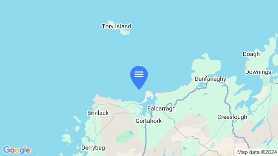 Inishbofin Bay Tide Location Pin on Map