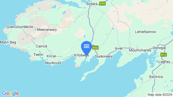 KILLYBEGS Tide Location Pin on Map