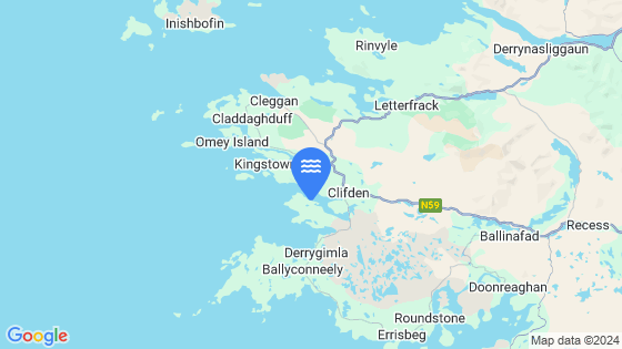 Clifden Bay Tide Location Pin on Map