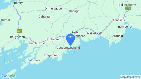 Castletownshend Tide Location Pin on Map