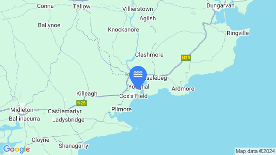 Youghal Tide Location Pin on Map