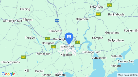 Waterford Tide Location Pin on Map