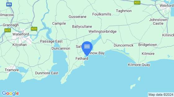 Fethard-On-Sea Tide Location Pin on Map